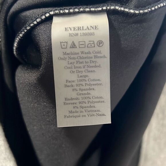 Everlane The Scuba Knit Sweatshirt Dress 3/4 Sleeve Gray Size Medium - Picture 16 of 16